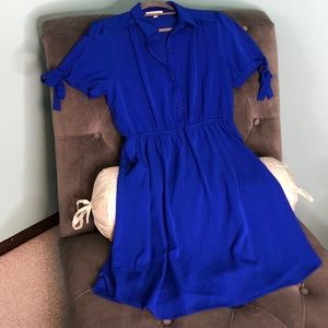 Cobalt Shirt Dress